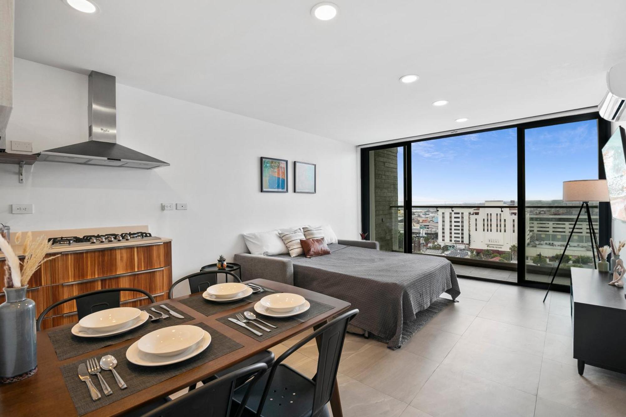 Downtown Apartment With Balcony City View, Gym & Lounge Tijuana Luaran gambar